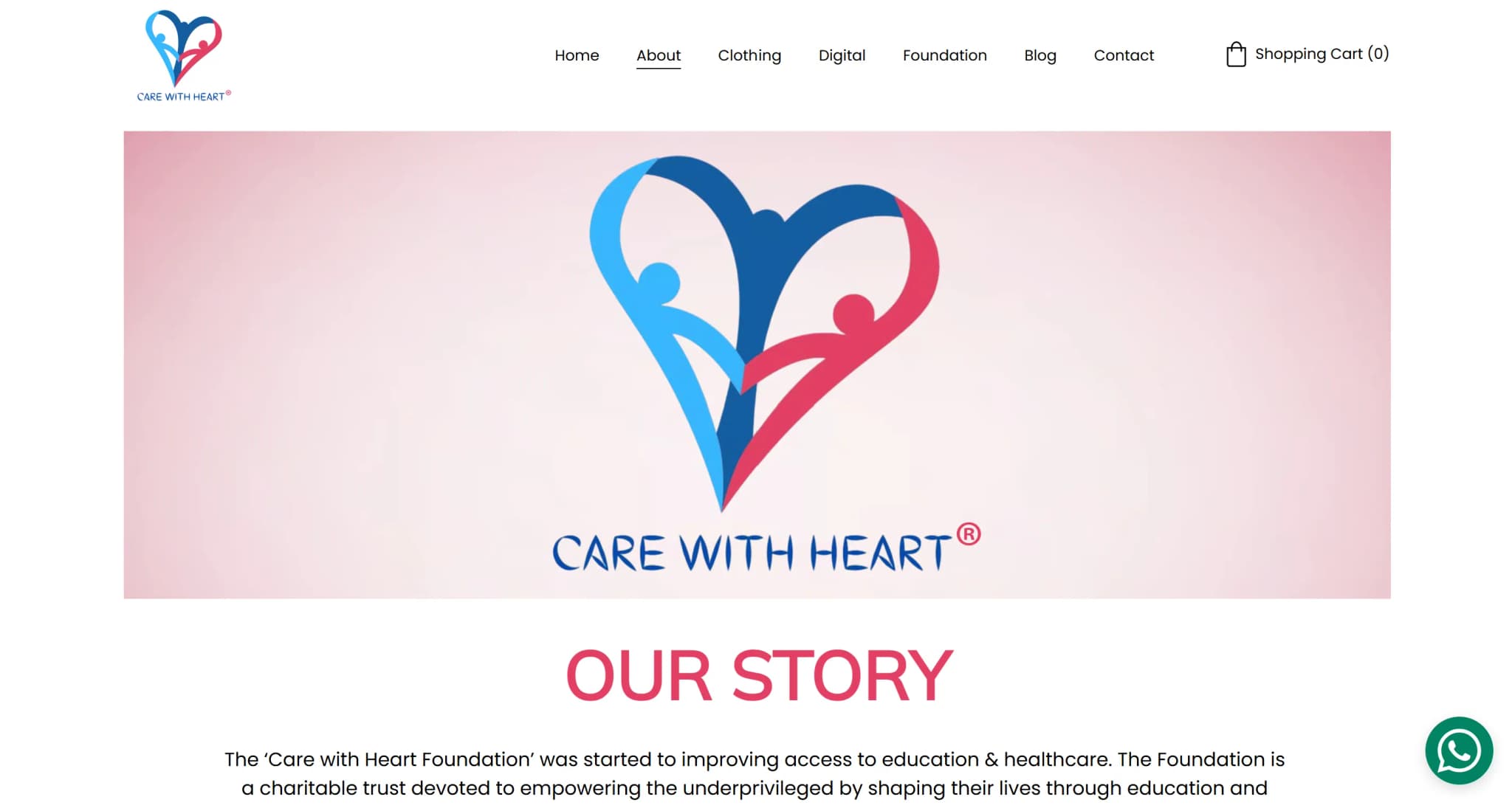 Care With Heart digital creative
